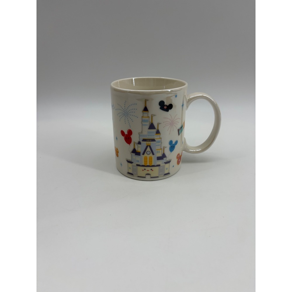 Disney Coffee Mug Unisex OS Cream Jerrod Maruyama Kingdom of Cute Parks Cup